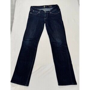 7 For All Man Kinds Women’s Modern Straight Jeans Size 30 Dark‎ Wash